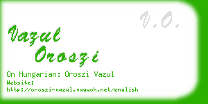vazul oroszi business card
